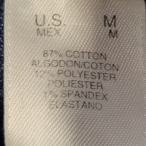 Jones New York Women's Denim Cargo Jacket Size Medium Stretch Pockets - Picture 6 of 7